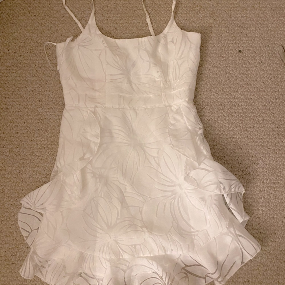 Hello Molly white mini dress!